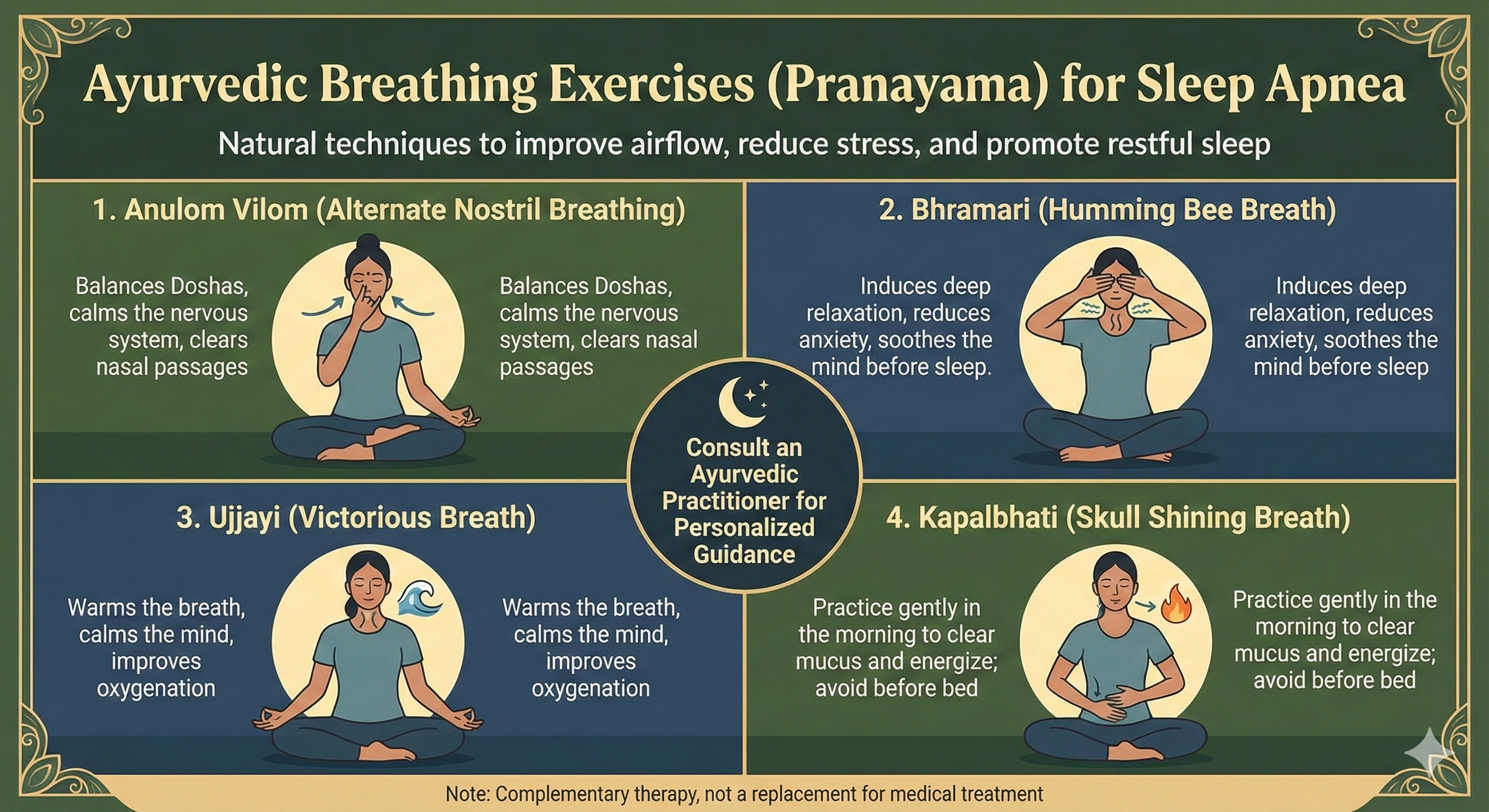 Ayurvedic Breathing Exercises for Sleep Apnea